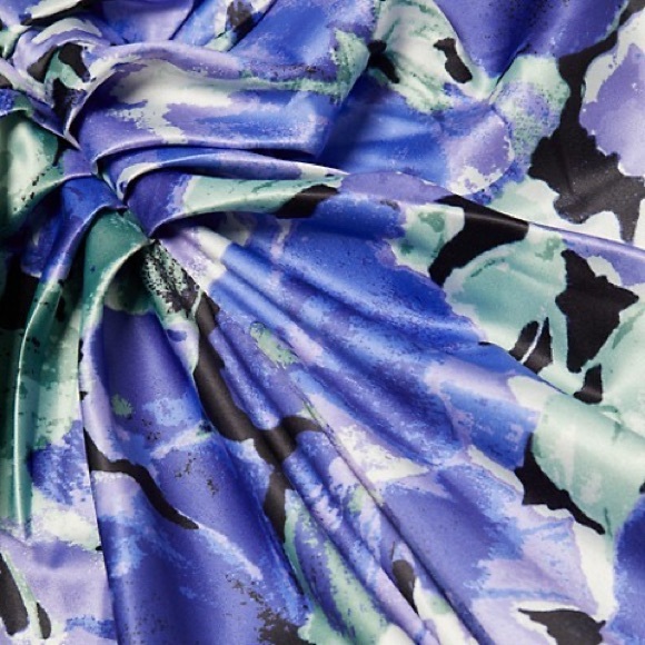 ROTATE Birger Christensen Sierina Floral Satin Midi Dress - Picture 8 of 14